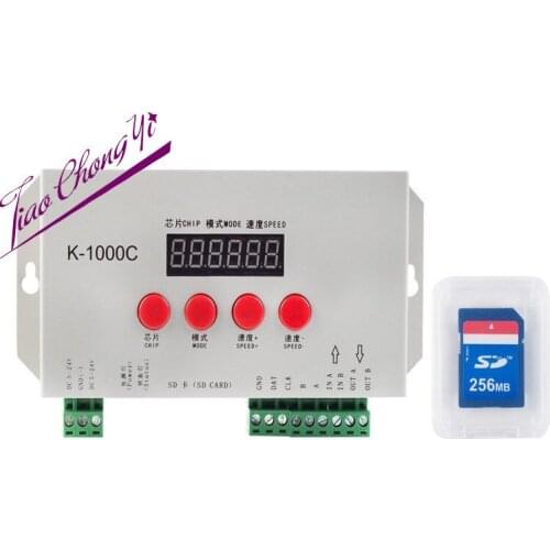 K-1000C updated WS2812B APA102C SK6812 WS2811 WS2801 Led strip 2048 pixels