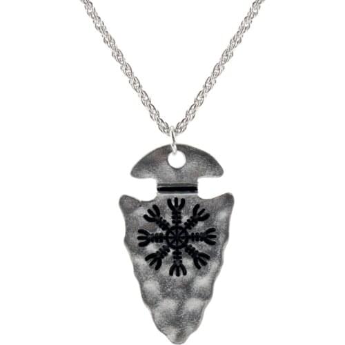 Viking Necklace Men Amulet Vegvisir Pendant Necklace Nordic Runea Celts Gothic Jewelry Male Collares Gifts