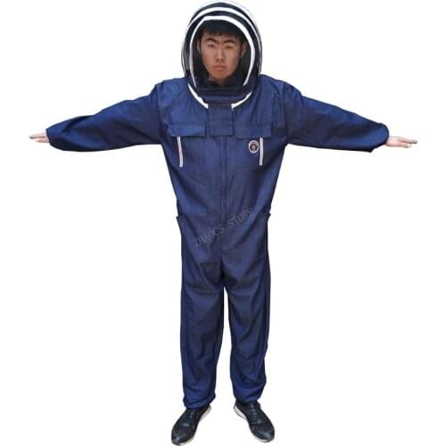 1set beekeeping suit breathable wear-resistant anti sting and honey collection for professional beekeeper cowboy style