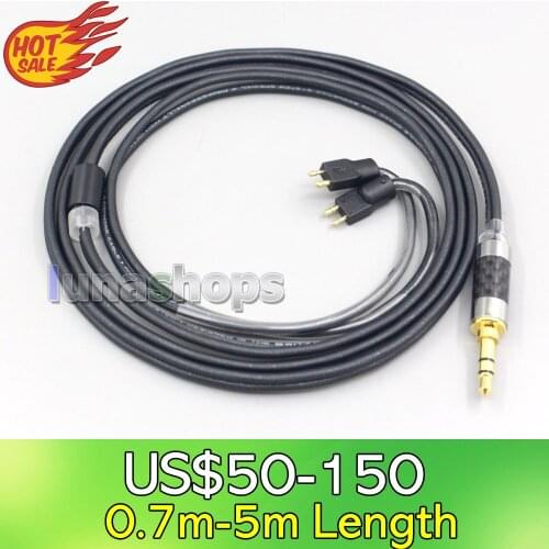 LN007088 Black 99% Pure PCOCC Earphone Cable For Fitear To Go! 334 private c435 mh334 Jaben 111(F111) MH333 223 22