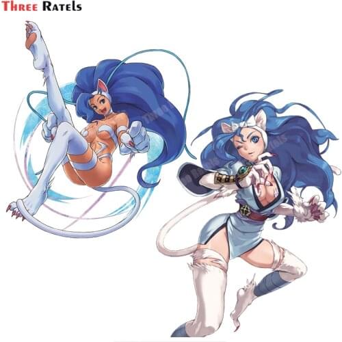 Three Ratels B104 Sexy Anime Girl Felicia Darkstalkers Car Stickers Laptop Scratch-Proof VAN Waterproof Decal Occlusion Scratch