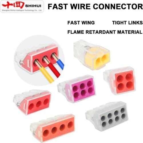 PCT-102 Fast Wiring Terminal Strong Electric Wiring Crimp Terminals Universal Simple Wires Connectors Wires Parallel Module