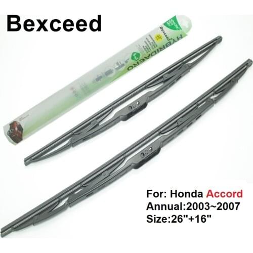 Traditional Wiper Blade for Honda Accord Bexceed of Car Windshield 26"+16" 2003~2007