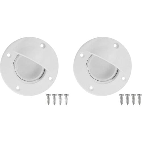 Universal White Nylon Marine Boat Transom Deck Mount Drain Scupper Valve Screw Cap Bung Stopper Replacement Accessories