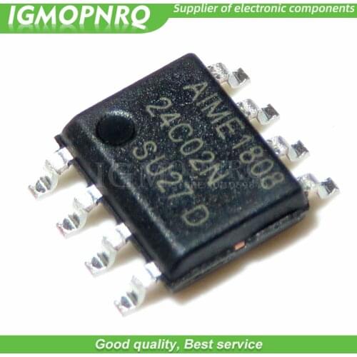 10pcs/lot AT24C02 24C02 SOP8 EEPROM memory New Original