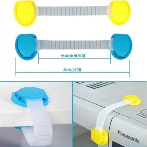 10pcs High Quality Safety Lock Baby Child Kids Drawer Cabinet Child Safety Locks Straps Free Delivery #24