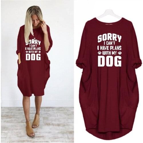 2020 Fashion T-Shirt For Women Pocket Dog Lover Letters Print Tshirt Tops Graphic Tees Women Off The Shoulder