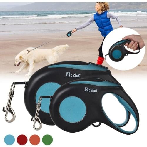 3/5M Dog Leash Durable Leash Automatic Retractable Walking Running Leads Dog Cat Leashes Extending Dogs Pet Products