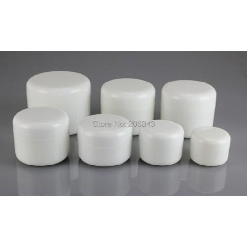 500g round white plastic jar/pot with inner lid for essence/moisturizer/cream/wax/mask cream skin care cosmetic packing