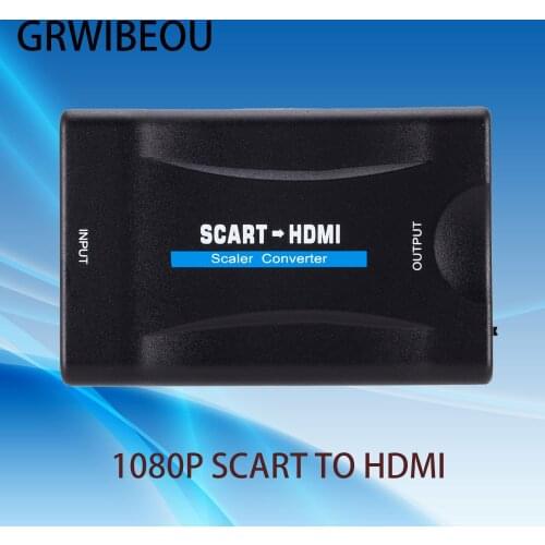 Scart To HDMI 1080P Adapter Audio Video Upscale Converter For HDTV Sky Box STB For Smartphone HD TV DVD Scart To HDMI Project