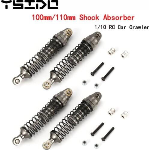 4pcs 100mm 110mm Shock Absorber Damper Suspension for 1/10 1/12 RC Car Crawler Traxxas HSP Redcat RC4WD Tamiya Axial SCX10 D90