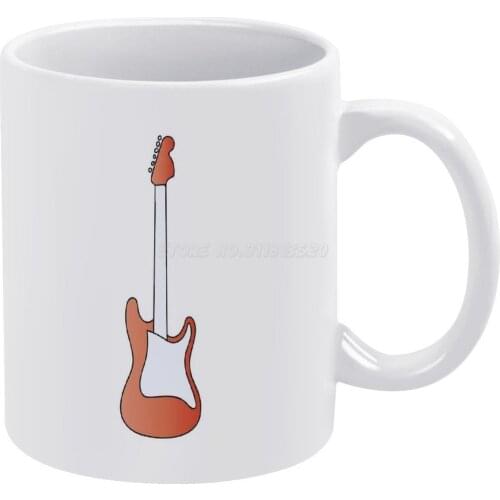 Guitar White Mug Vintage Mug New Unisex Size Mug Guitar Instrument Music Musical Instrument N Roll Music Singing 8s