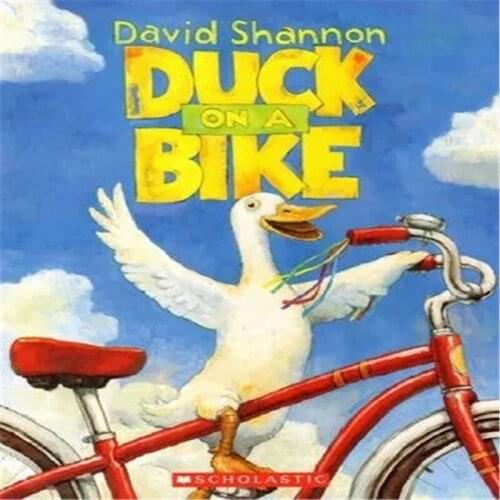 Free shipping Children English picture book David Shannon classic picture book Duck on a Bike author Kedik Award