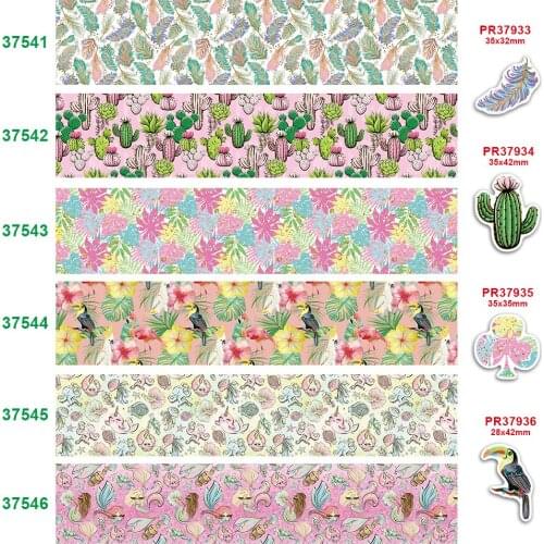 Free shipping characters printed grosgrain ribbon 37541