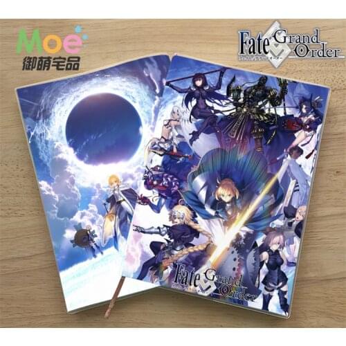 Anime Fate Grand Order Saber Figure Student Writing Paper Notebook Delicate Eye Protection Notepad Diary Memo Gift