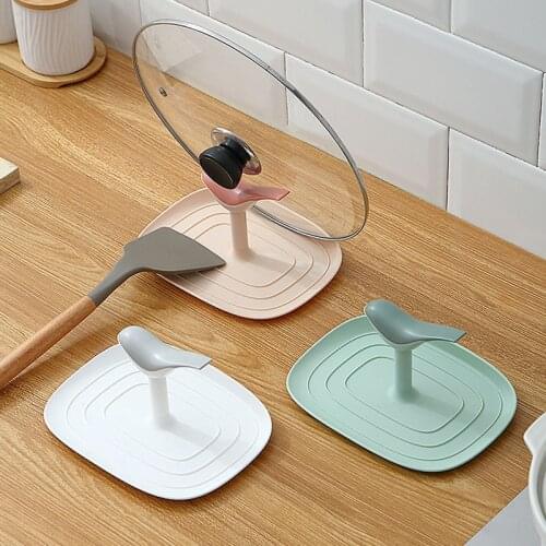 Household Multi-function Pot Cover Rack Spatula Rack Spoon Storage Rack Mat Holder Kitchen Appliance Holders Support