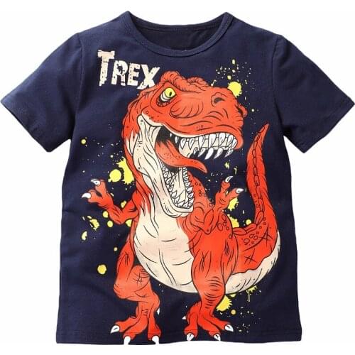 Baby boy dinosaur tshirt top cartoon cotton little boys t shirt summer 2020 boy t-shirt kids t shirts short sleeves tshirts tops