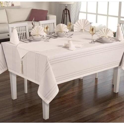 Colberlüx Masa Örtüsü Takım 12 Kişilik 26 Parça 160*220 Cm colber lüx