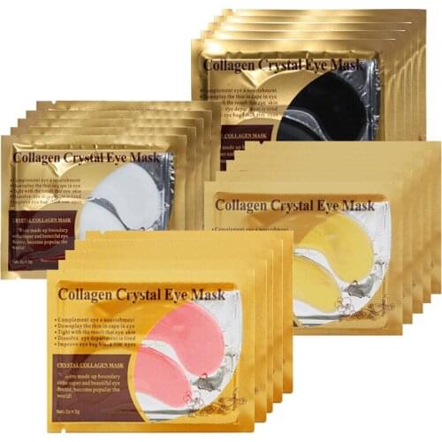 Collagen Crystal Eye Mask Eye Patch Gel Eye Bag Patch Eye Bag Anti-Wrinkle Dark Circle Eye Pad Skin Care Eye Care TSLM1