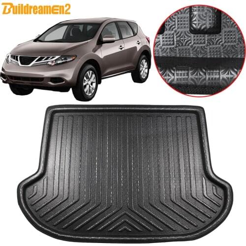 Buildreamen2 For Nissan Murano Z51 Car Tail Trunk Mat Boot Tray Liner Floor Cargo Carpet Mud Pad 2009 2010 2011 2012 2013 2014