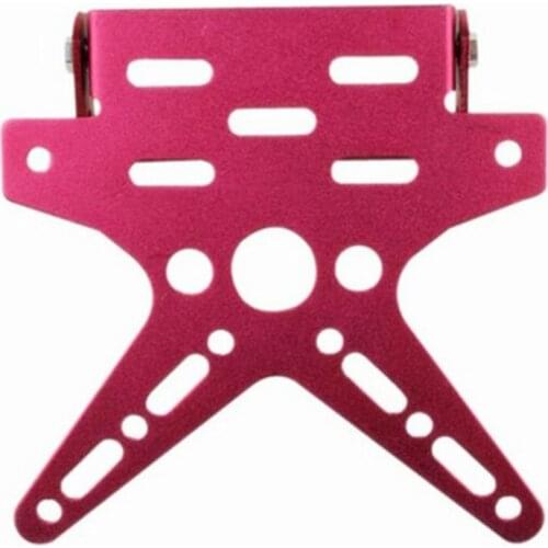 Mount Holder Bracket Aluminum Alloy Adjustable Number License Plate Multi-color Universal Motorcycle