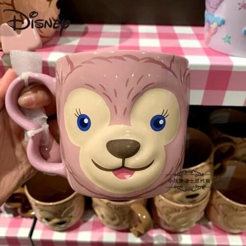 Disney World Water Cup Duffy snow pear Ceramic Cup Mark Cup Cartoon Couple Cup Milk Cup