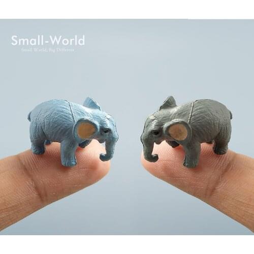 Forest Elephant Bonsai Figurine decorative miniature fairy garden Micro Landscape Fairy Garden animals statue resin craft TNA050