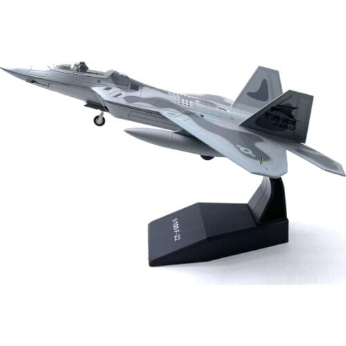 1/100 Scale Aircraft Lockheed Martin F-22 Raptor Metal Plane Model