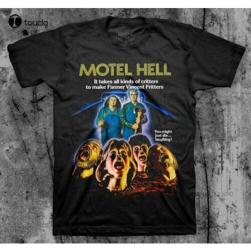 Motel Hell Horror Movie 1980 T-Shirt Unisex Tee Retro Vintage Size Cotton Tee Shirt S-5Xl