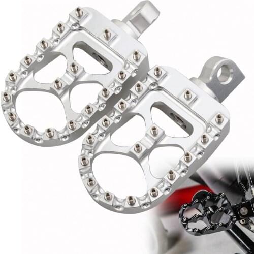 Motorcycle Aluminum Foot Pegs FootRest Footpegs Rests Pedals For Harley Dyna Softail Road King Sportster 883 1200 CVO Fat Boy