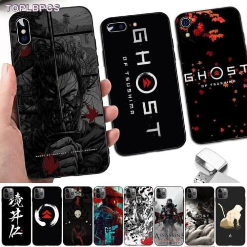 TOPLBPCS ghost of tsushima Soft Phone Cover for iPhone 8 7 6 6S Plus X 5S SE 2020 XR 11 12 pro XS MAX