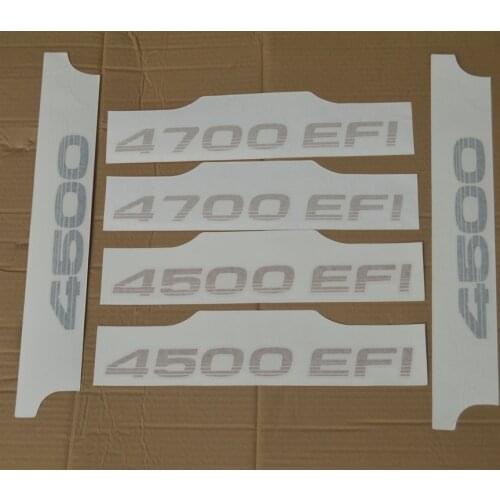 Car Body Decal Sticker Emblem For Toyota Land Cruiser FJ80 FJ100 LC80 LC100 4500EFI 4700EFI Accessories 2color
