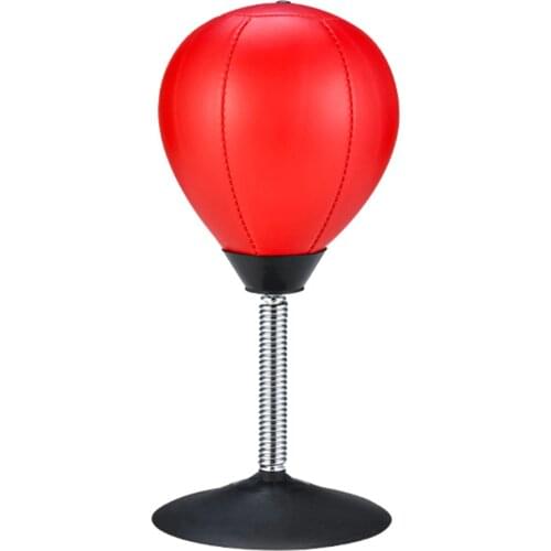 Desktop Punching Bags Inflatable Desktop Boxing Bag with Stand Stress Relief Ball Decompression Toys