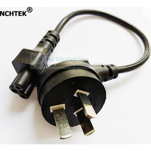 NCHTEK Right Angled Australia New Zealand 3Pin Male Plug to IEC 320 C5 Female Power Adapter Cable/Free Shipping/1PCS