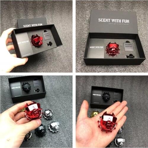 2020 Newest Bulldog Car Perfume with Gift Box Creative Car Air Freshener Auto Vent Clip Car Fragrance