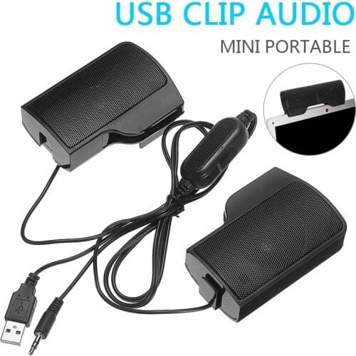 Mini bluetooth Speakers Hifi Speaker Subwoofer Surround System USB Clip-On Computer bluetooth Speakers For Laptop Notebook