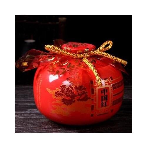 New Chinese red tea storage chests for green or black or oolong tea ice crack celadon Ru kiln Chinese tea storage