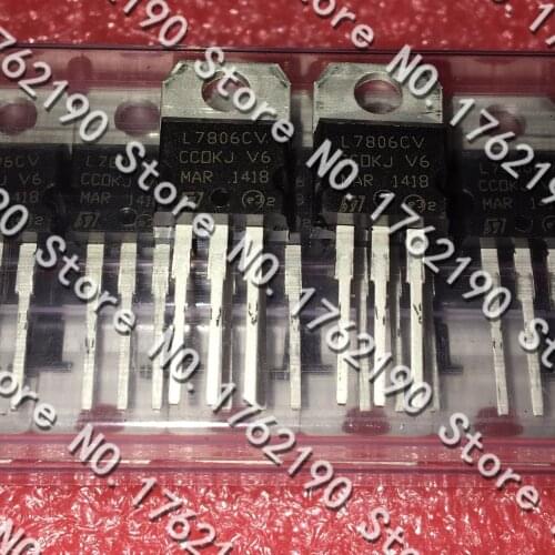 50PCS/LOT L7806 L7806CV 1.5A 6V TO-220 Three-end Regulator New spot