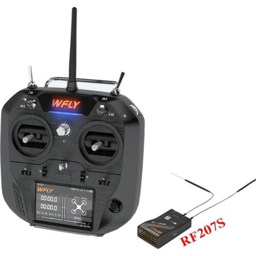 WFLY ET07 Transmitter 2.4GHz Remote Controller 10CH with RF207S Receiver For RC models Fixed Wing