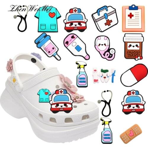 Shoe Charms Shoe Accessories Decorations Medical Shoe Charms Accessories Lovely Stethoscope Syringe Shoe Charms Bracelet Kids
