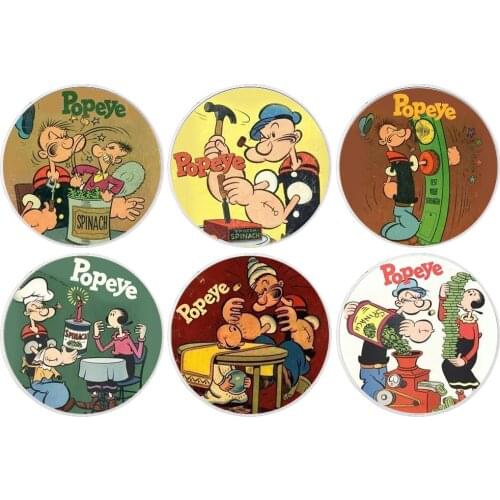 Sliver Plated Metal Coin Home Decorative Popeye Commemorative Sliver Coins for New Year Gifts
