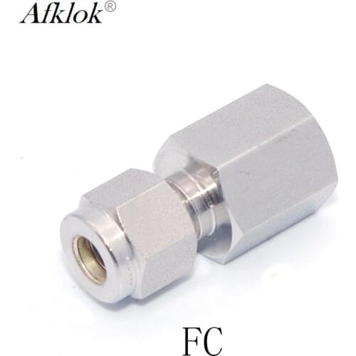 Straight Union 3mm 6mm 8mm Tube OD stainless steel 316 Forged Female Tube Fittings Connector