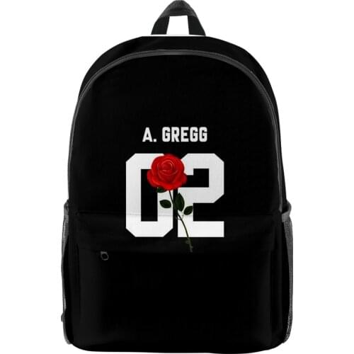 JADEN HOSSLER merch 3D Merch Fashion Oxford Cloth Shoulder Backpack Printed Multi Zipper Pack Casual School Bag