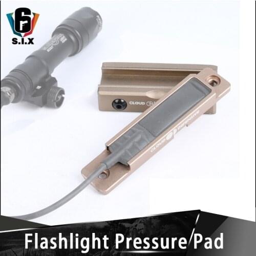 Tactical CNC Pocket Panel For SF Flashlight Pressure Pad Scout Light Switch Rat Tail Slot Fit Picatinny Rail M-LOK Keymod