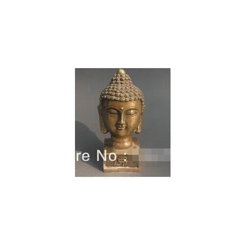 Fast shipping unique, Chinese Bronze Carved statue ' Buddhas head ')Seals