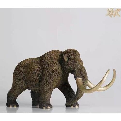 All bronze ornamental prehistoric animals - Mammoth ornaments made of copper handicrafts