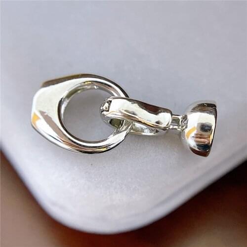 Free Shipping 18k Real Gold Plated Pearl Bracelet Clasp Beads High Quality for DIY Jewelry Making Fastening Findings Accessories