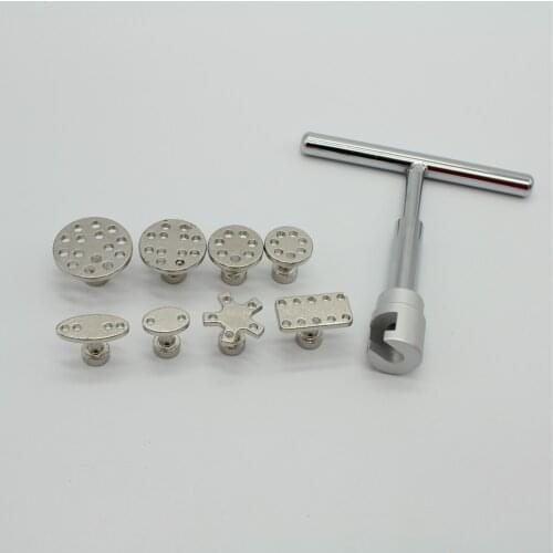 Car Tools Kit Ferramentas Dent Removal Paintless Dent Repair Tools Aluminum Glue Puller Tabs for Car Body Repair 8xTab