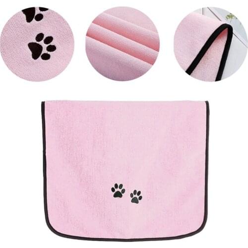 Pet Dog Bath Towels Microfiber Super Absorbent Pet Drying Towel Blanket Pet Cleaning Towels For Dogs Cat Puppy