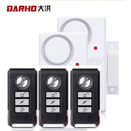 Darho Wireless Remote Control Anti-Theft Security Bike Wireless Remote Control Vibration Sensor Alarm